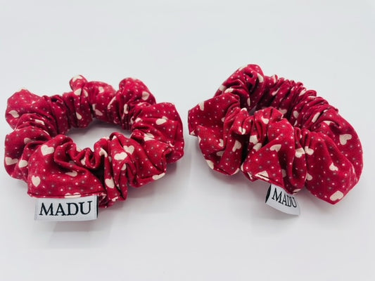 Scrunchie Amor Vermelho Escuro